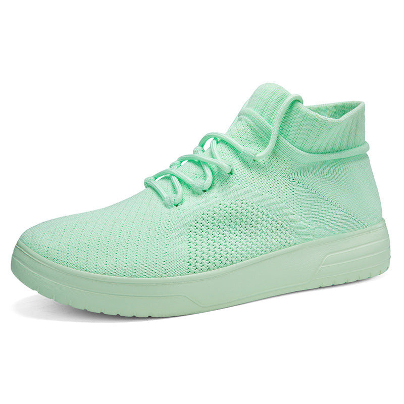 Damen Hohe Sneaker aus atmungsaktivem Strickmaterial