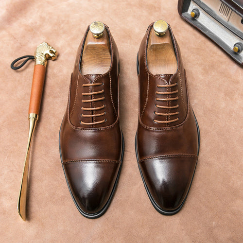 Herren Elegante Schnürschuhe aus hochwertigem Leder mit komfortabler Innensohle