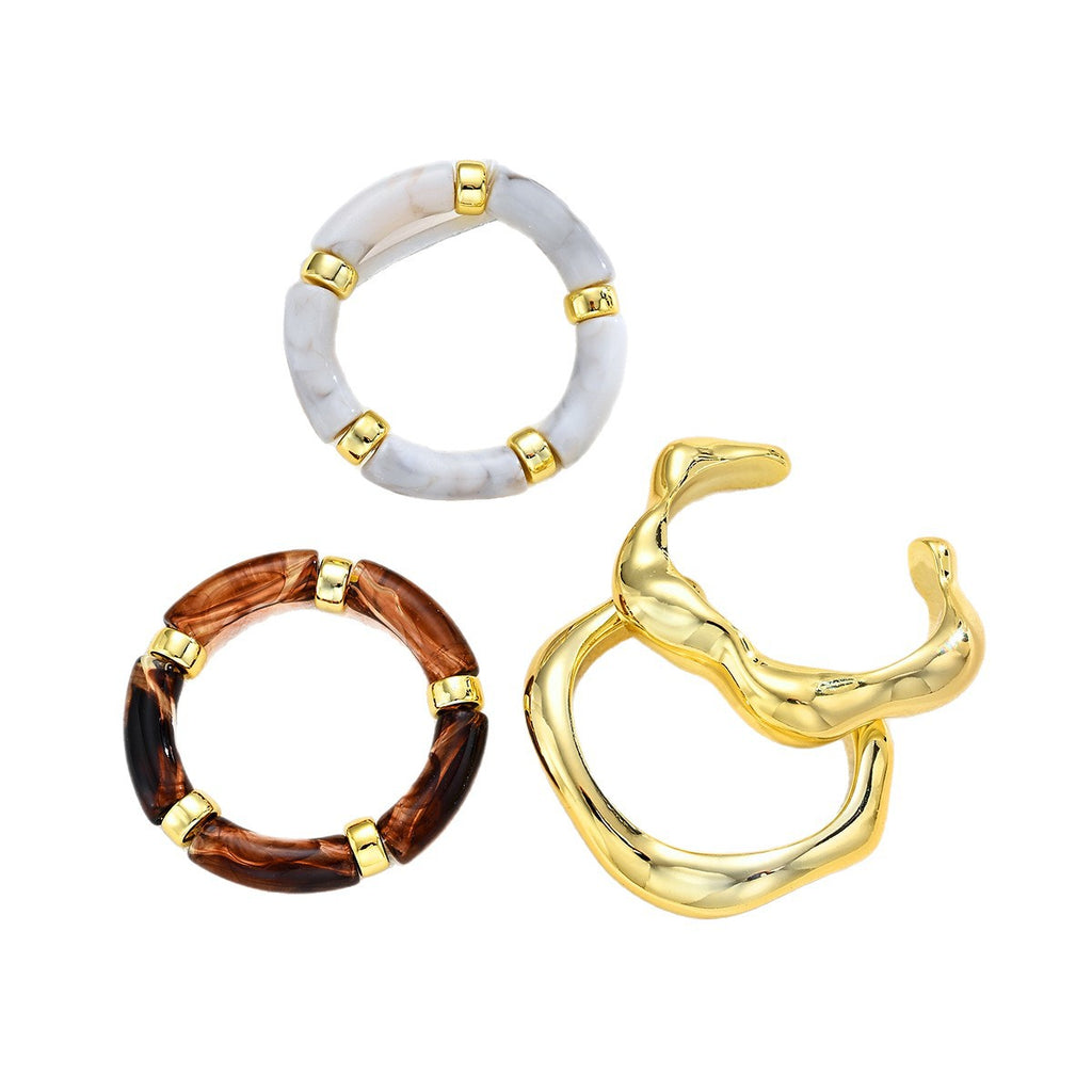 Damen Armreif-Set mit elegantem, geschwungenem Design Shop Nory