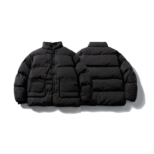 Herren Wattierte Boxy‑Jacke mit Knoten‑Toggle und minimalistischer Außenhülle Shop Nory