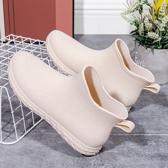 Damen Elastischer Strick-Slip-On Ankle-Sneaker mit Profilsohle Shop Nory