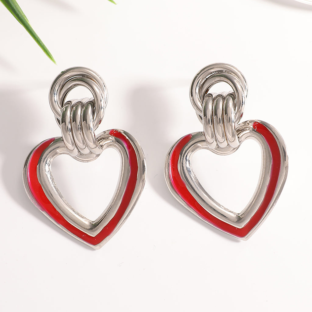 Damen Herzförmige Statement Ohrringe mit elegantem Design Shop Nory