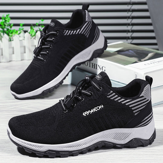 Herren nan flexible Mesh-Trailrunner mit stoßdämpfender EVA-Zwischensohle, Schnellzug-Schnürung und griffiger Outdoor-Profilsohle Shop Nory