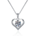 Damen Halskette mit funkelndem Herzanhänger und luxuriösem Zirkonia Shop Nory