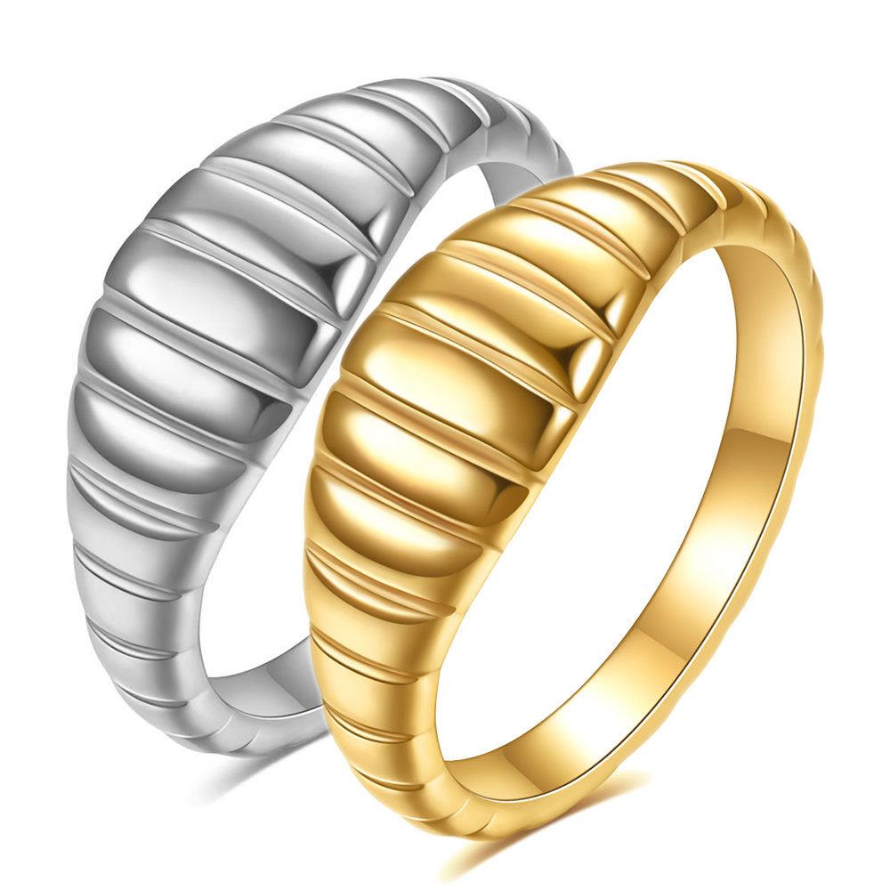 Damen Ring mit strukturierter Oberfläche und modernem Design Shop Nory