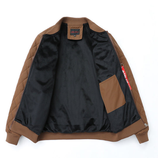 Herren Gesteppte Bomberjacke mit Diamantsteppung und Ärmeltasche Shop Nory