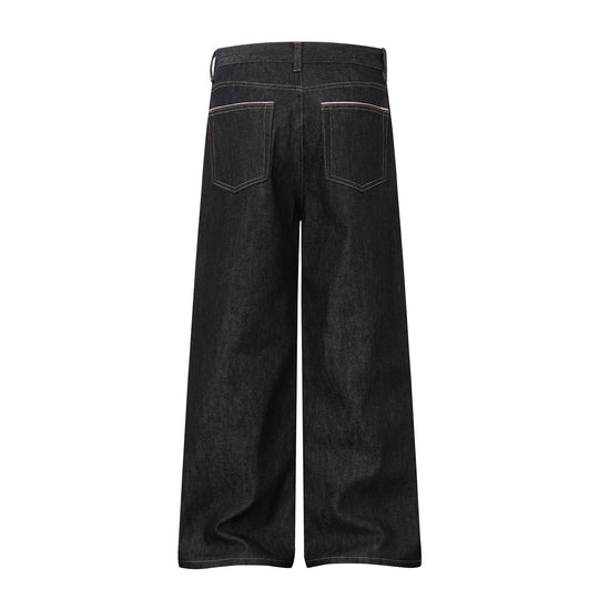 Damen Weite Cropped-Denim Culotte mit hoher Taille und klassischem Taschen-Detail Shop Nory