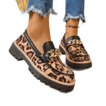Damen Modische Lack-Loafer mit übergroßer Schleife und grober Profilsohle Shop Nory