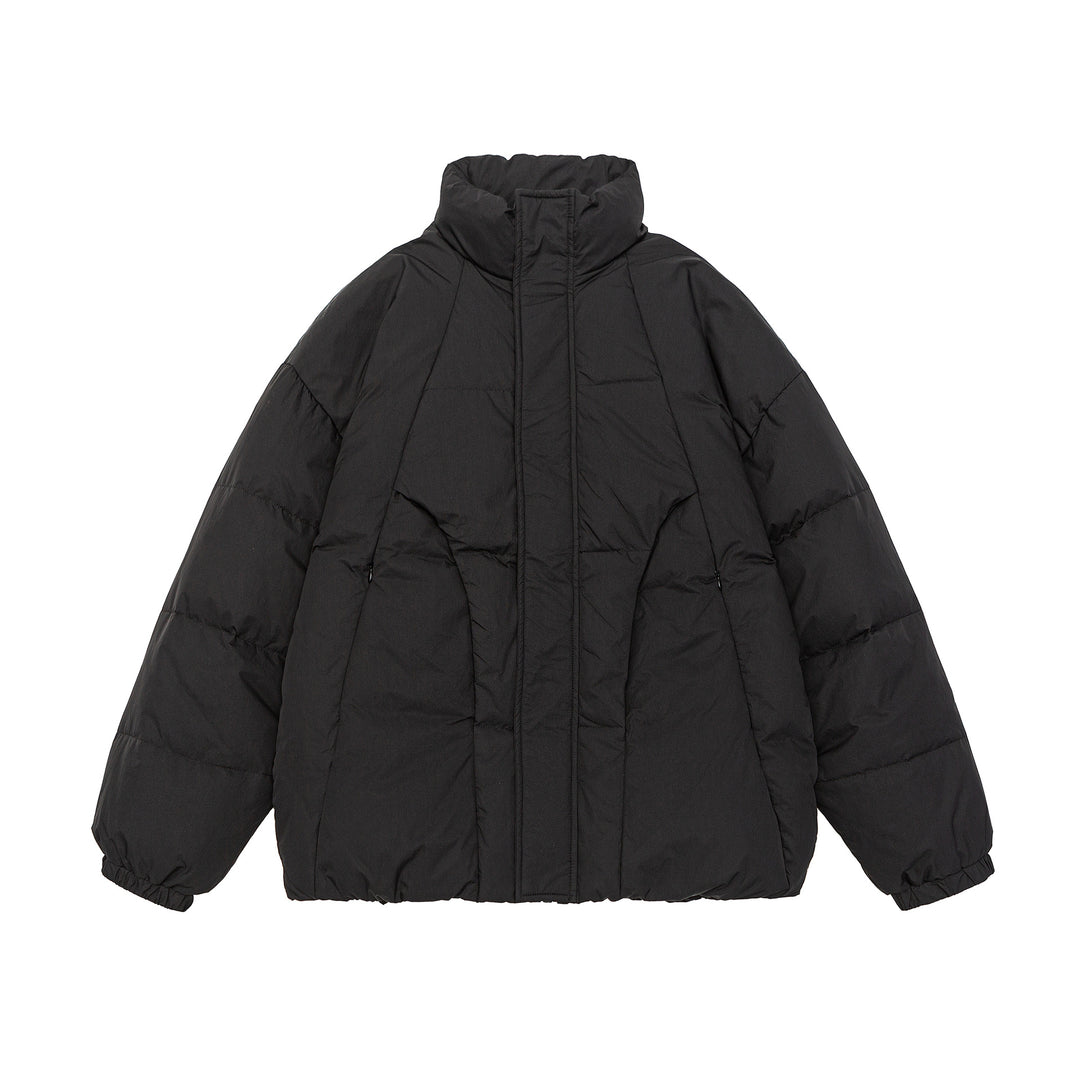 Damen Voluminöse Steppjacke mit hohem Stehkragen und winddichter Frontblende Shop Nory