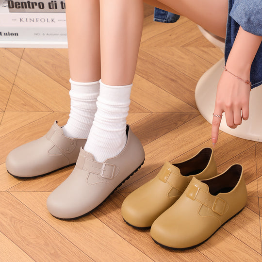 Damen Minimalistische Regen-AnklShop Noryoots mit verstellbarer Schnallenlasche Shop Nory