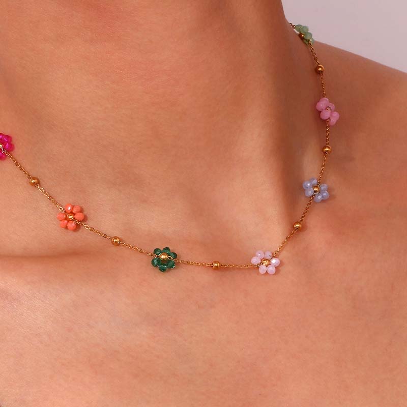 Böhmische Blumen Halskette | Shop Nory