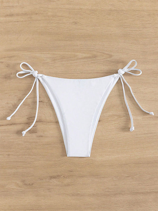 Damen klassisches Triangel-Bikini-Set mit verstellbaren Trägern