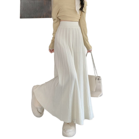 Damen Eleganter, plissierter Maxirock Shop Nory 1787632207