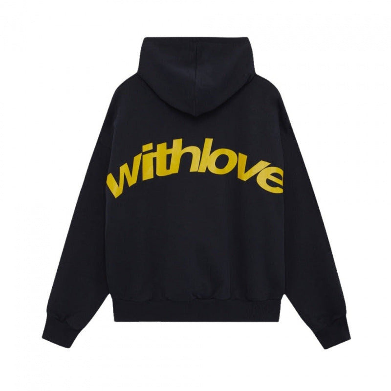Unisex Oversized Kapuzenpullover mit großem Rückenprint und weichem Fleece Innen Shop Nory