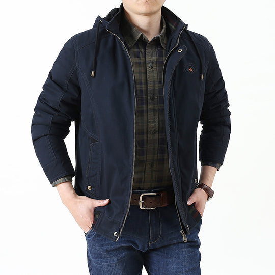 Herren Utility-Kapuzenjacke im Field-Parka-Stil mit Thermofutter und Multifunktions-Taschen Shop Nory