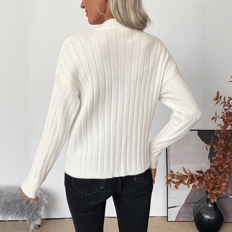 Damen Feinstrick-Cardigan mit Rippenstruktur und herzförmigen Zierknöpfen Shop Nory