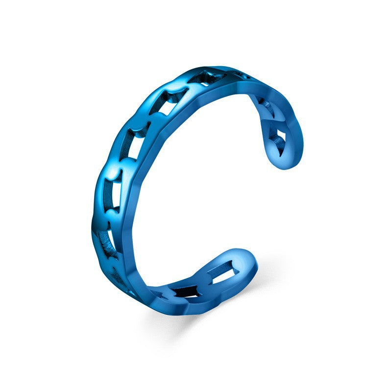 Damen Offener Ring mit raffinierter Kettenstruktur Shop Nory