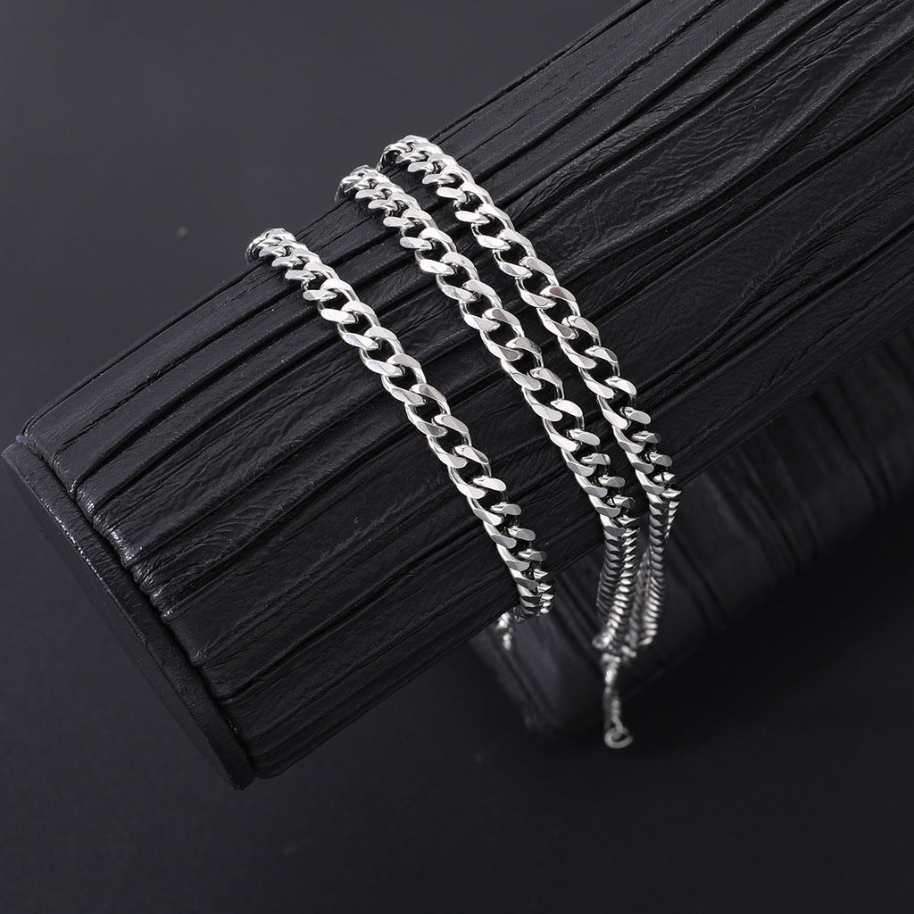 Herren Kettenarmband mit eleganter Panzerkette Shop Nory