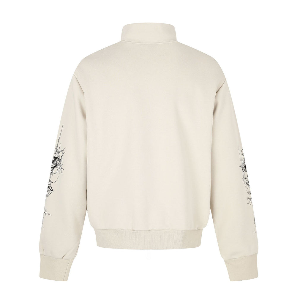 Damen Oversize-Sweatjacke mit Stehkragen und Leoparden-Print Shop Nory