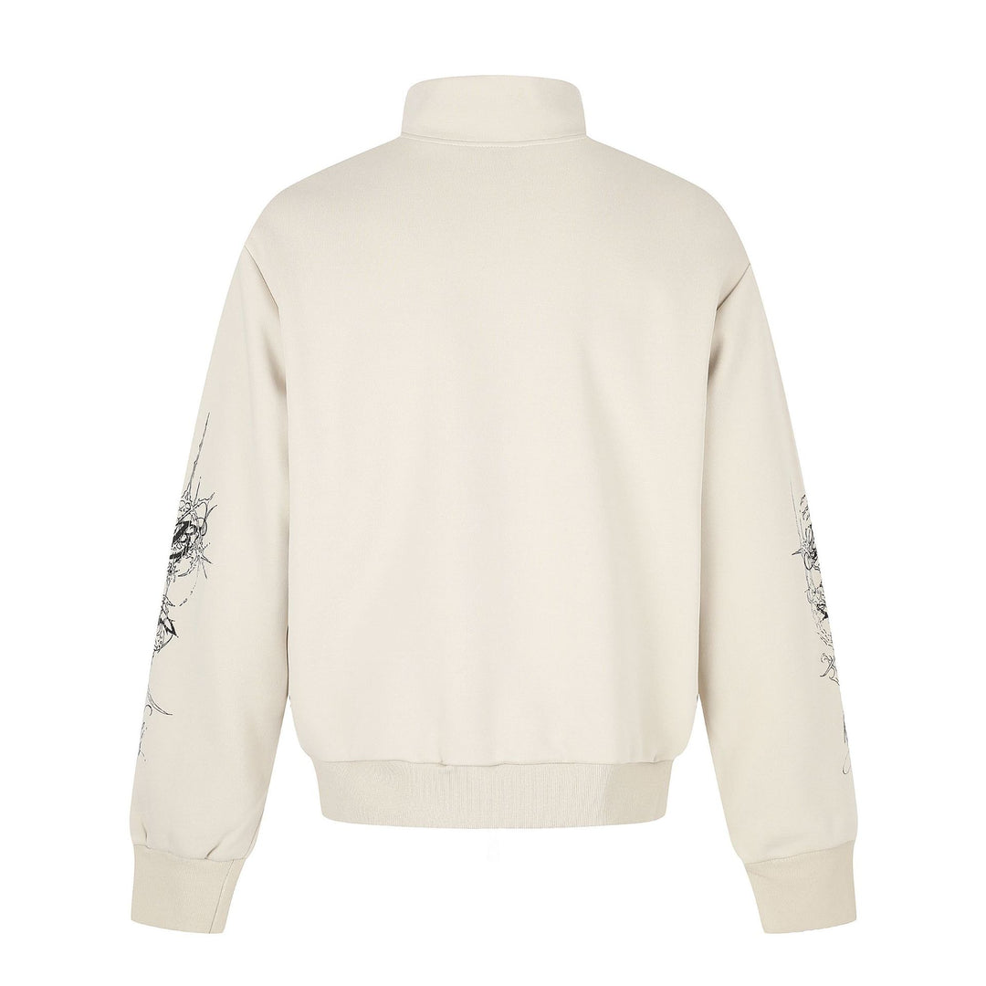 Damen Oversize-Sweatjacke mit Stehkragen und Leoparden-Print Shop Nory