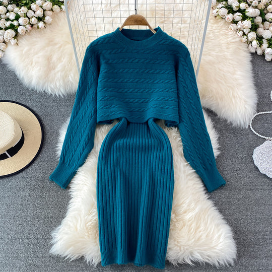 Damen Strickset mit Rippenstruktur Shop Nory