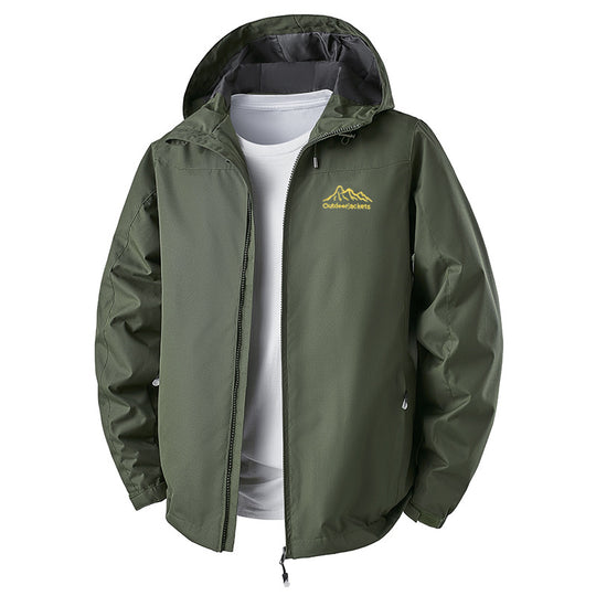 Herren Technische Outdoorjacke mit verstellbarem Kapuzendesign Shop Nory