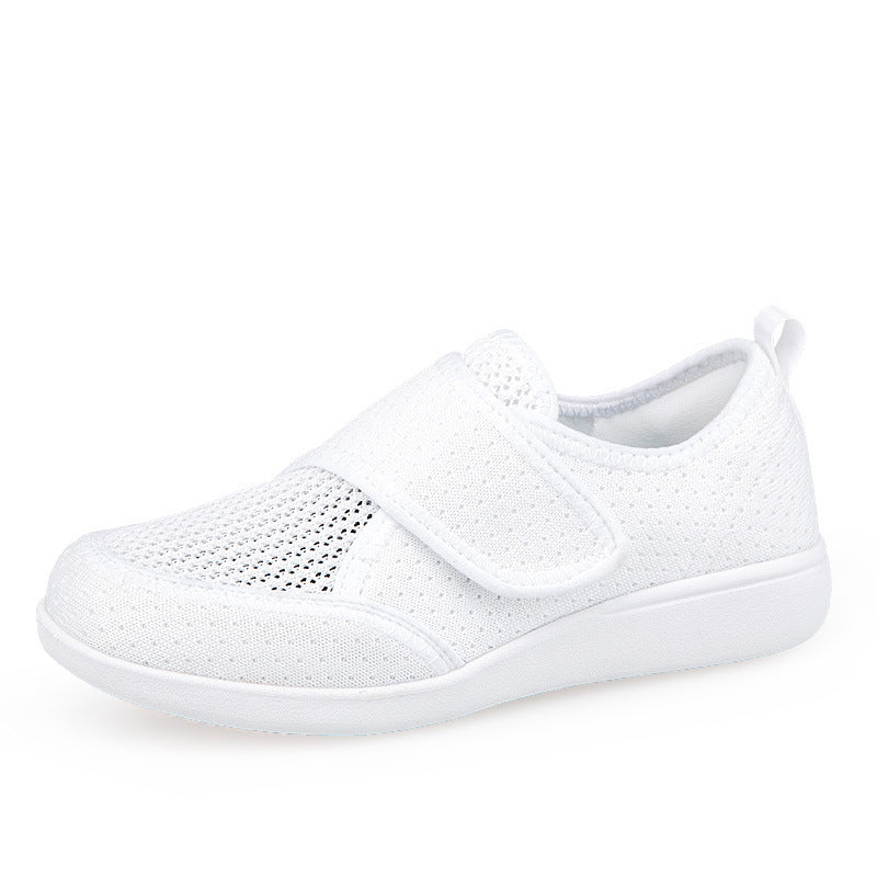Herren nan orthopädischer Pantoffel mit verstellbarem Klettverschluss, atmungsaktivem Mesh und stoßdämpfender Schaumstoffsohle