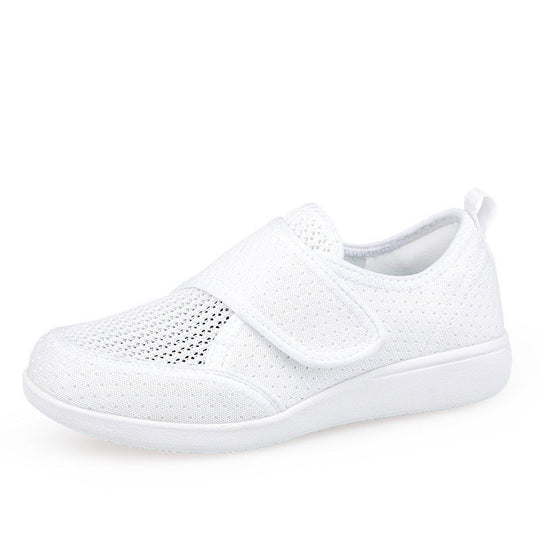 Herren nan orthopädischer Pantoffel mit verstellbarem Klettverschluss, atmungsaktivem Mesh und stoßdämpfender Schaumstoffsohle