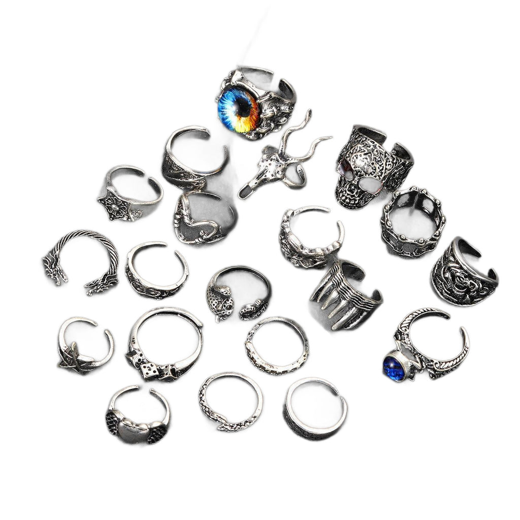 Damen Punk-Ring-Set mit einzigartigen Designs und filigranen Details Shop Nory