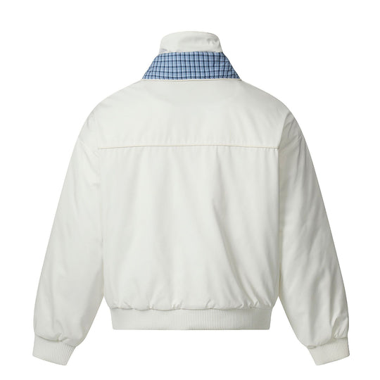 Unisex Kurzblouson mit hohem Doppelkragen und kariertem Innenfutter Shop Nory