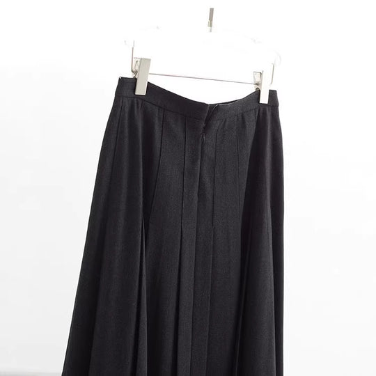 Damen Langer Plisseerock mit hohem Bund Shop Nory