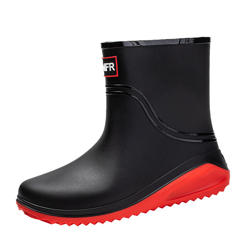 Damen Kurzschaftige Regenstiefeletten mit verstellbarem Zugband und reflektierendem Saum Shop Nory