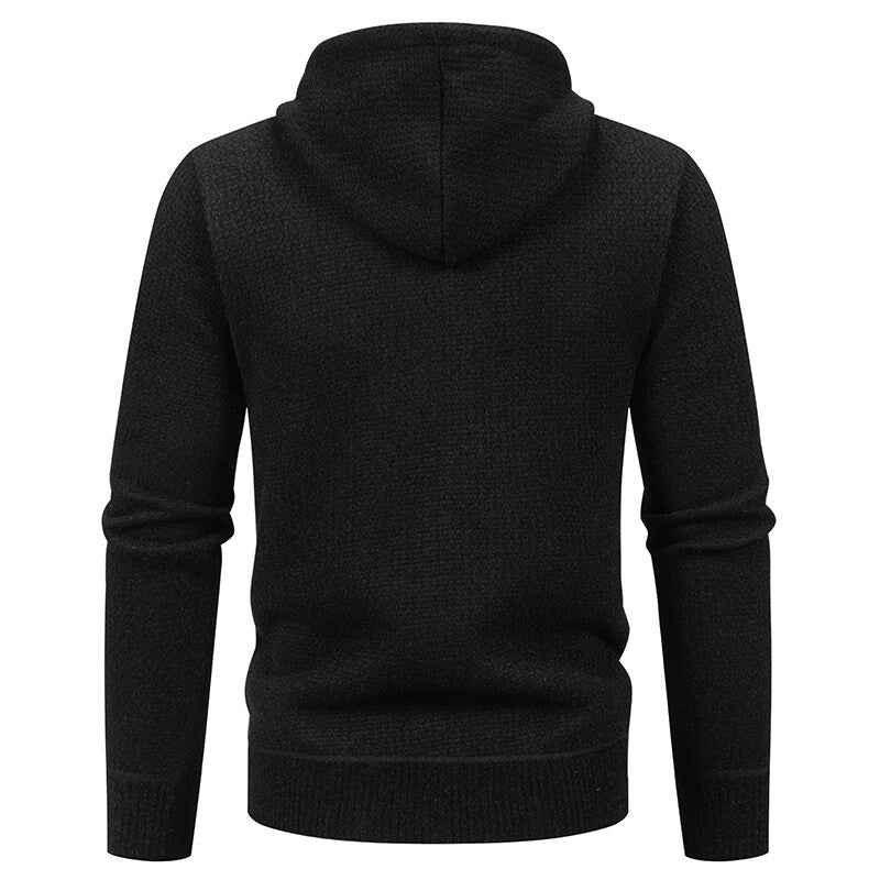Herren Sportliche Kapuzenjacke mit innovativem Materialmix