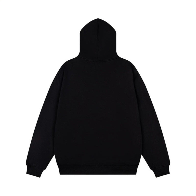 Unisex Oversize-Kapuzenpullover mit Statement-Print und Polka‑Dot-Applikation Shop Nory