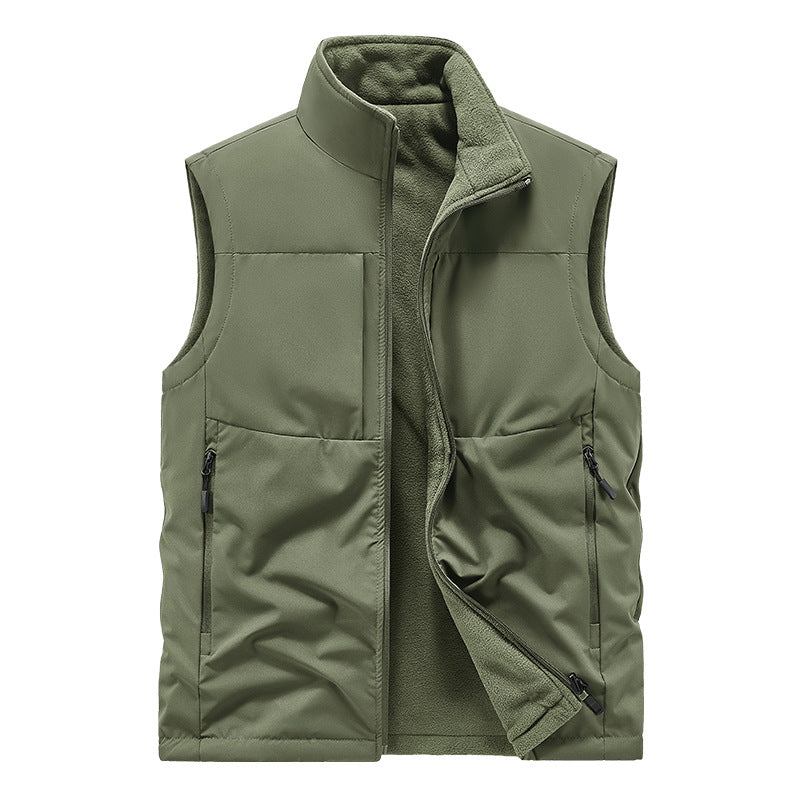 Herren Leichte technische Outdoor‑Weste mit Stehkragen, Netzfutter und Reißverschlusstaschen Shop Nory