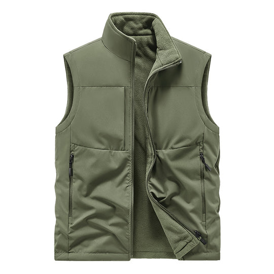 Herren Leichte technische Outdoor‑Weste mit Stehkragen, Netzfutter und Reißverschlusstaschen Shop Nory