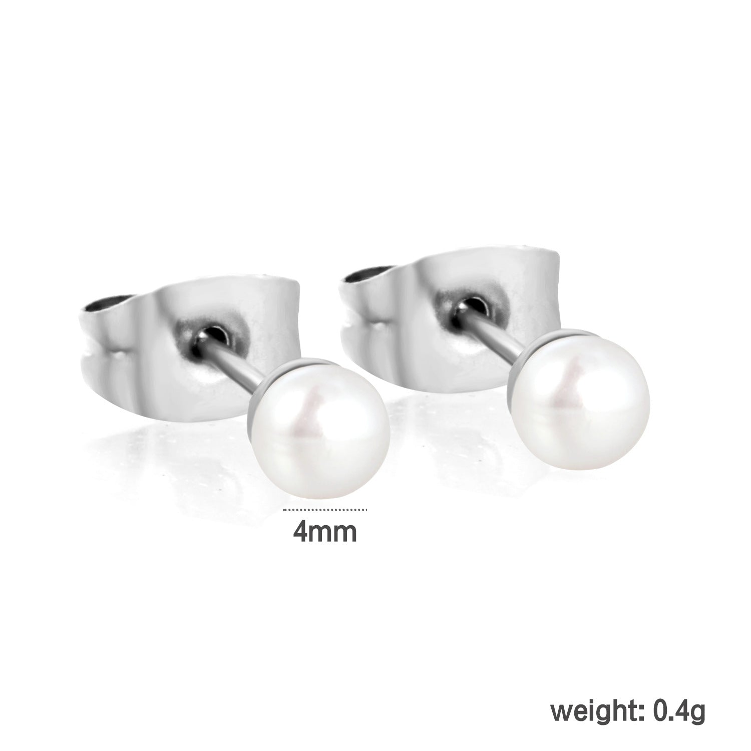 Damen Ohrstecker mit luxuriösen Perlen aus hochwertigem Edelstahl Shop Nory