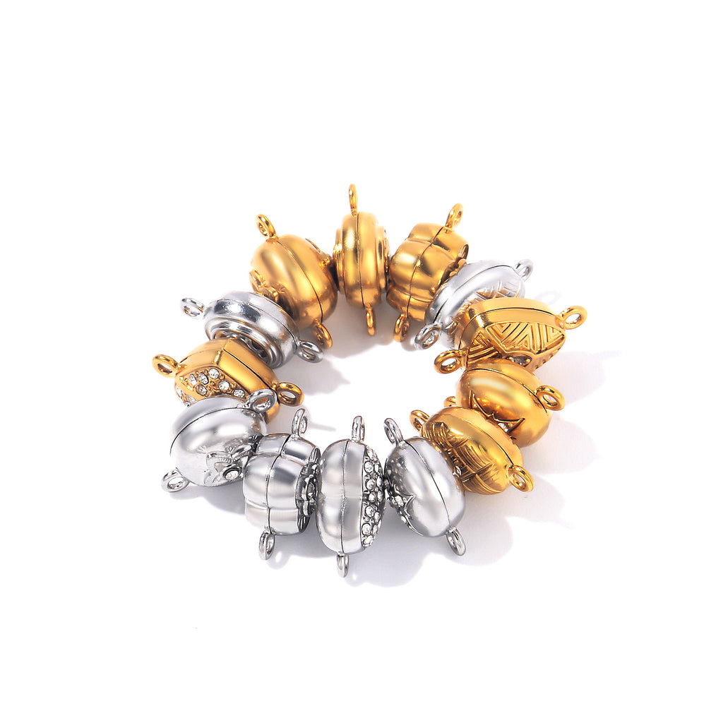 Damen Hochwertiger Schmuckverschluss aus Edelstahl mit strukturiertem Design Shop Nory