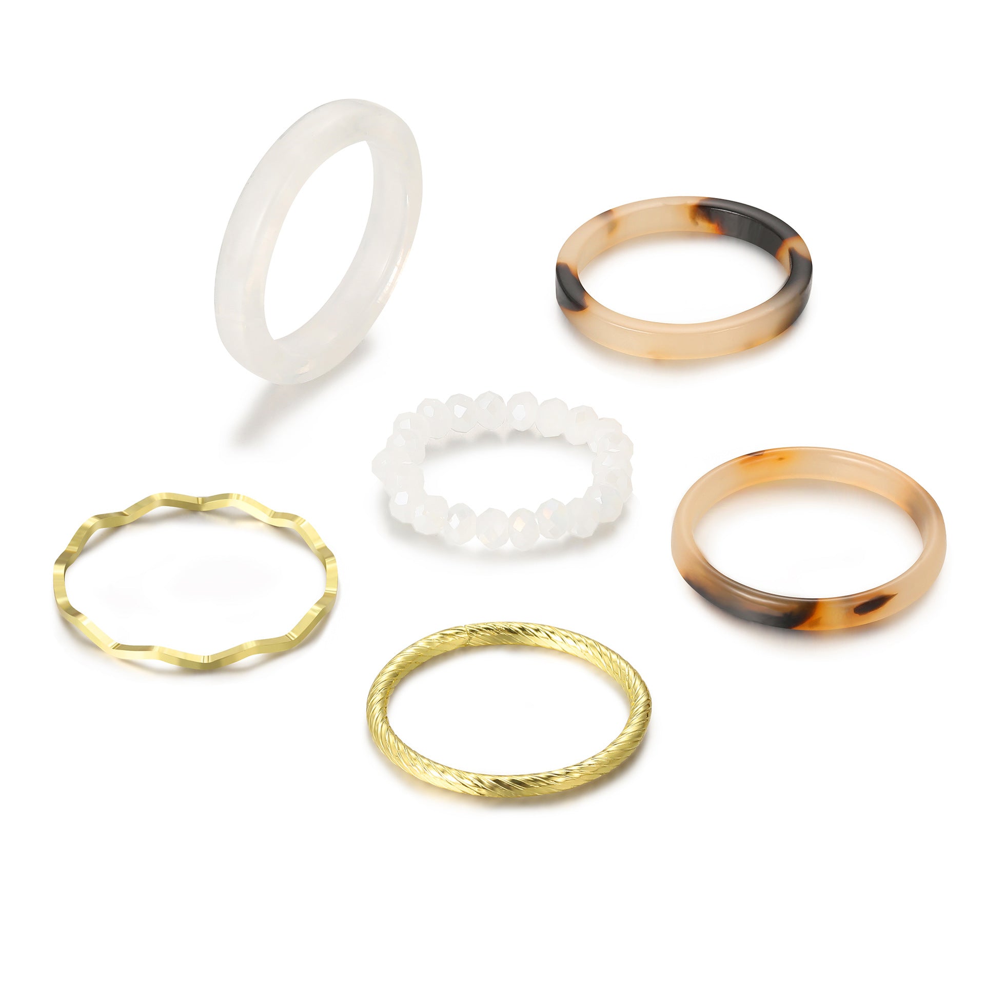Damen Designer Ring-Set aus hochwertigem Material Shop Nory