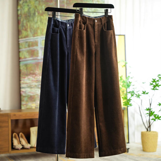 Damen Modische weit geschnittene Cordhose Shop Nory
