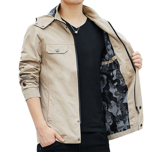 Herren Leichter Kapuzen-Fieldblouson im Casual-Utility-Stil Shop Nory
