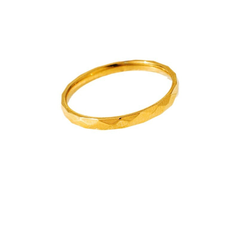 Damen Zarter Ring mit facettiertem Design Shop Nory