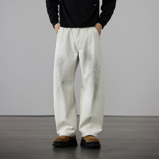 Herren Weit geschnittene Baumwoll-Canvas-Hose im Relaxed-Fit Shop Nory