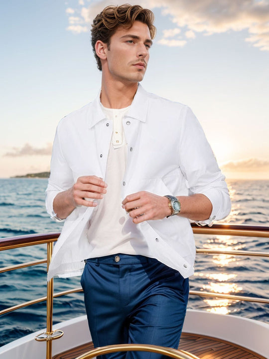 Herren lässige Sommerjacke mit Windschutz