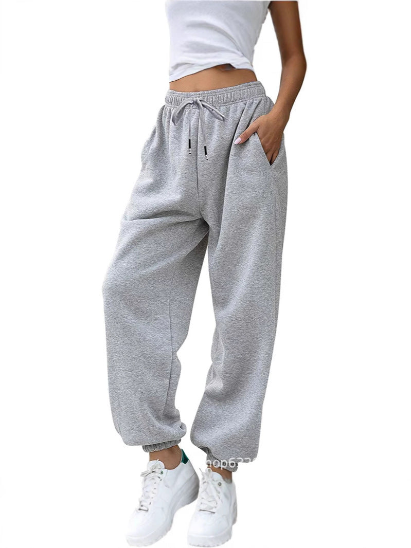 Damen nan lässige Jogginghose mit hohem Bund elastischen Knöchelabschlüssen und weichem Fleecefutter Shop Nory