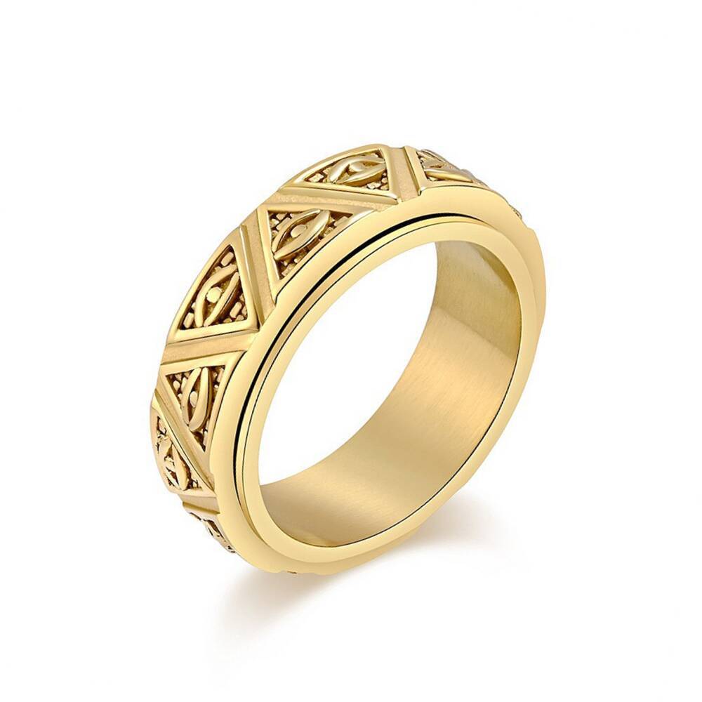 Herren Ring mit kunstvollem, geometrischem Design und eleganter Oberfläche Shop Nory
