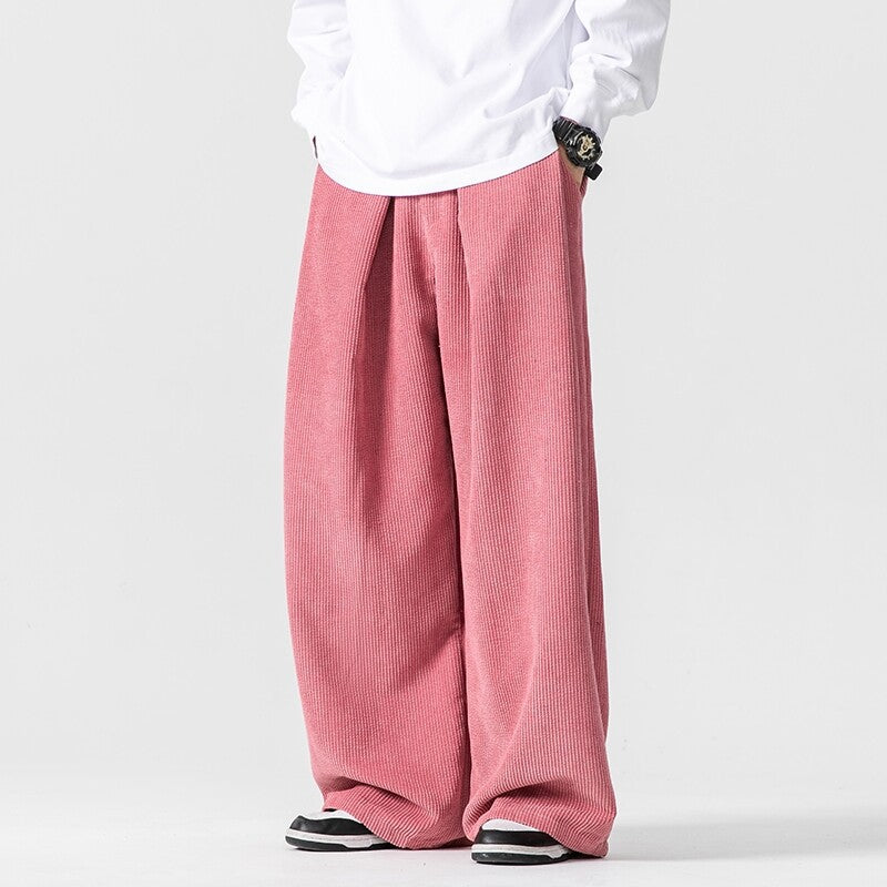 Herren Weite Cordhose mit Bundfalten und Relaxed-Silhouette Shop Nory