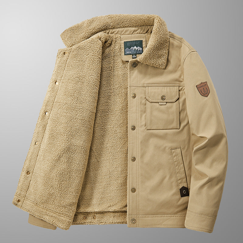 Herren Warme Fleecejacke mit hochgeschlossenem Kragen Shop Nory