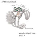 Damen Offener Ring mit kunstvollem Sonnen- und Zirkon-Design Shop Nory