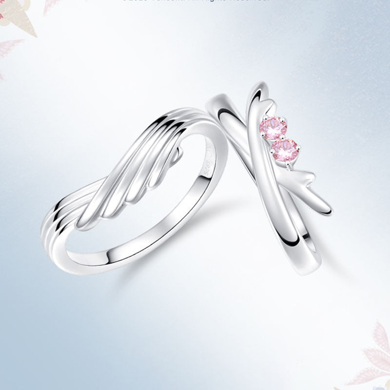 Damen Schmuckring mit Wellen-Design Shop Nory